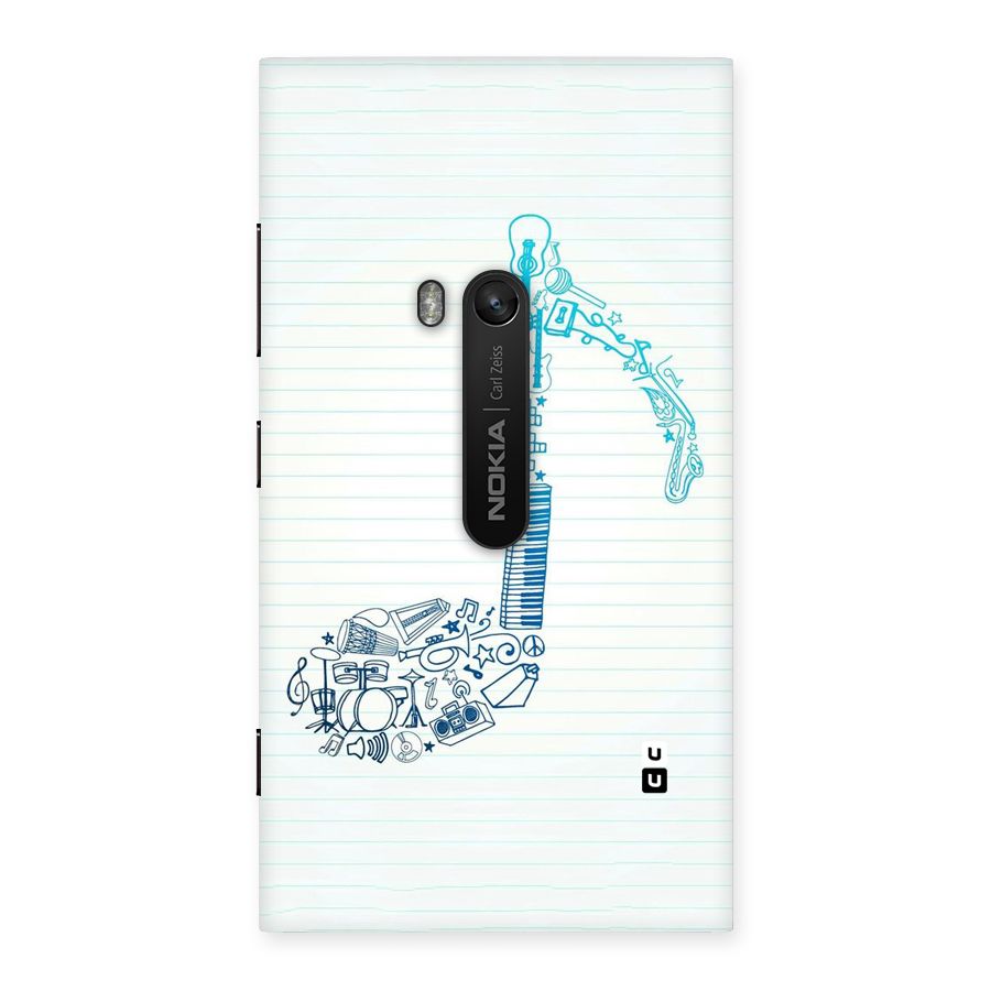 Music Note Design Back Case for Lumia 920