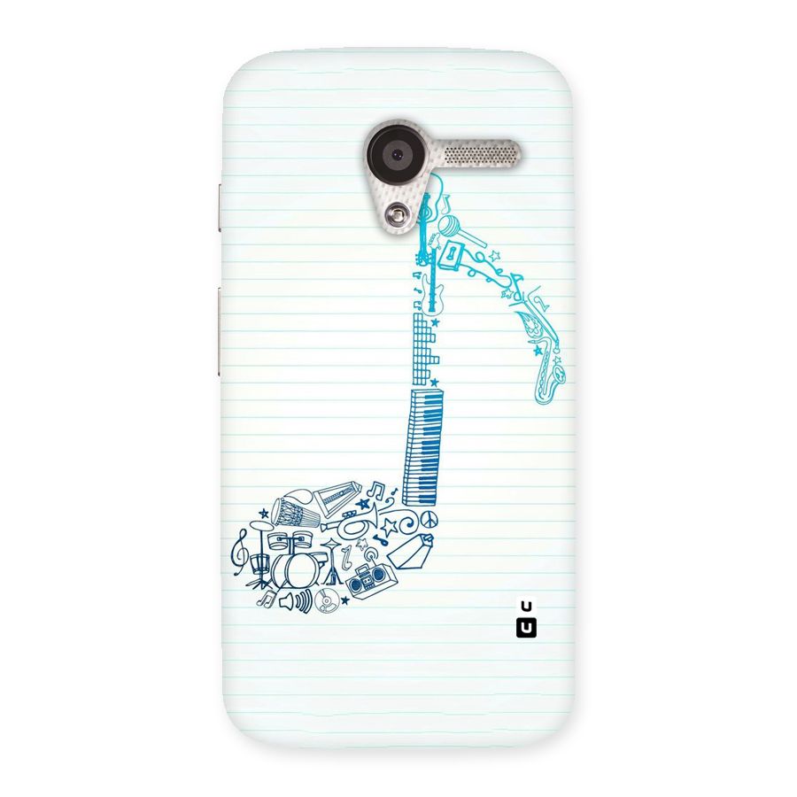 Music Note Design Back Case for Moto X