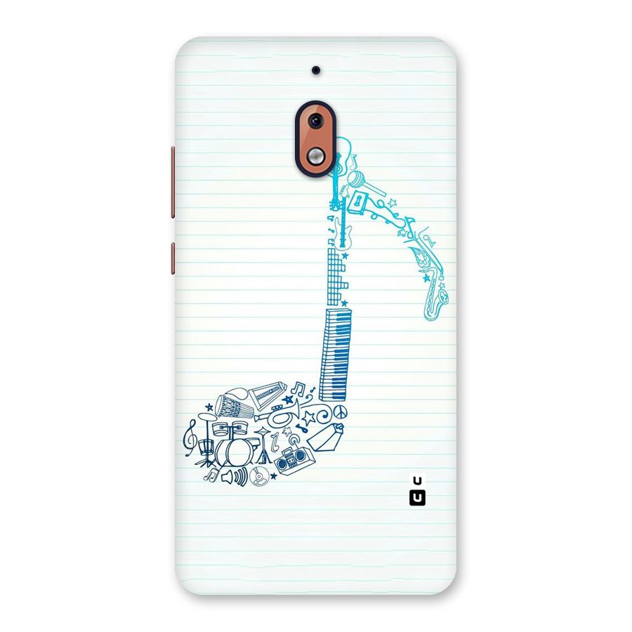 Music Note Design Back Case for Nokia 2.1
