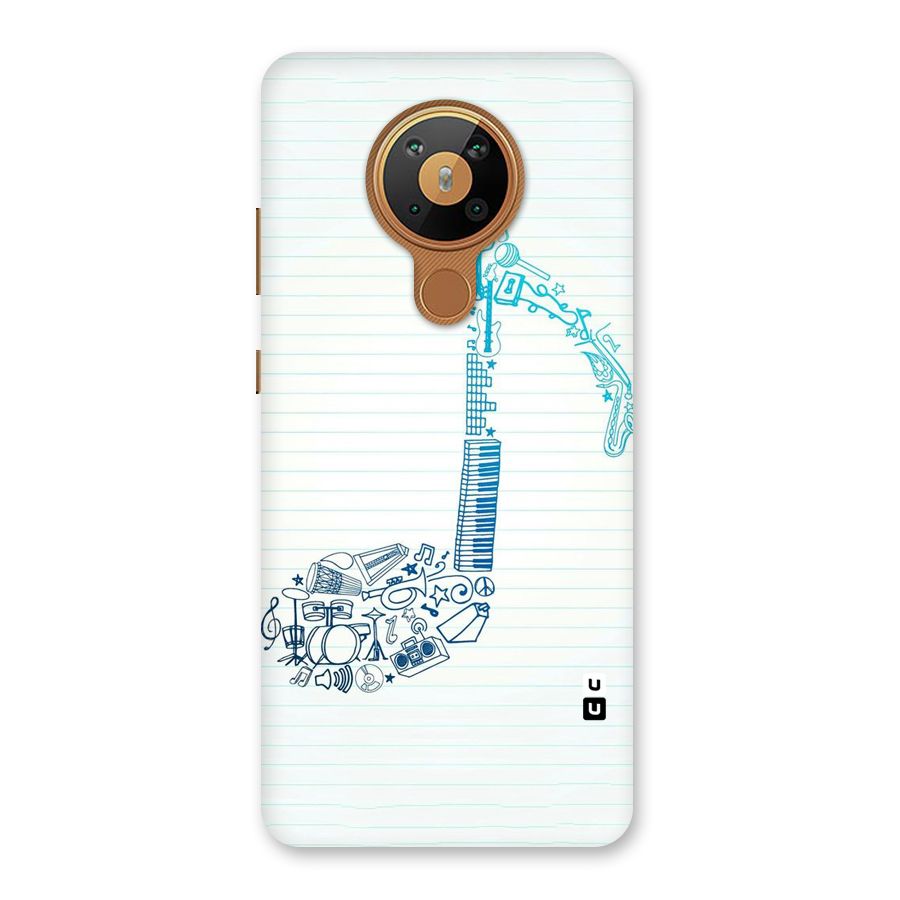 Music Note Design Back Case for Nokia 5.3