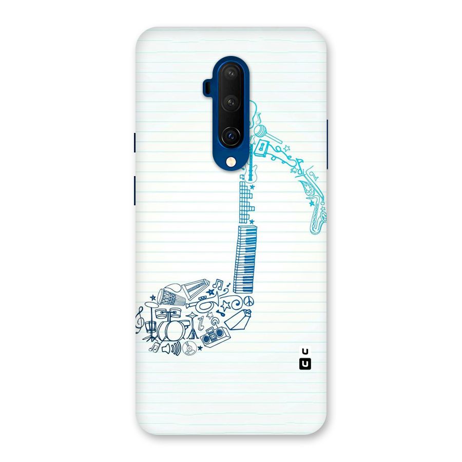 Music Note Design Back Case for OnePlus 7T Pro