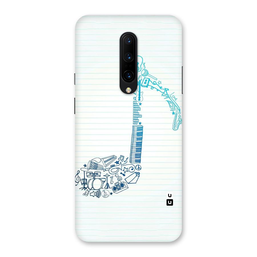 Music Note Design Back Case for OnePlus 7 Pro