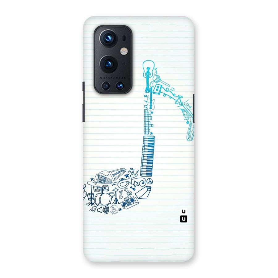 Music Note Design Back Case for OnePlus 9 Pro