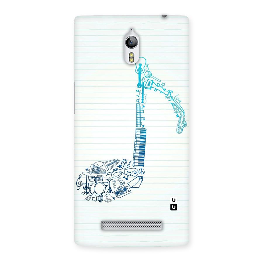 Music Note Design Back Case for Oppo Find 7
