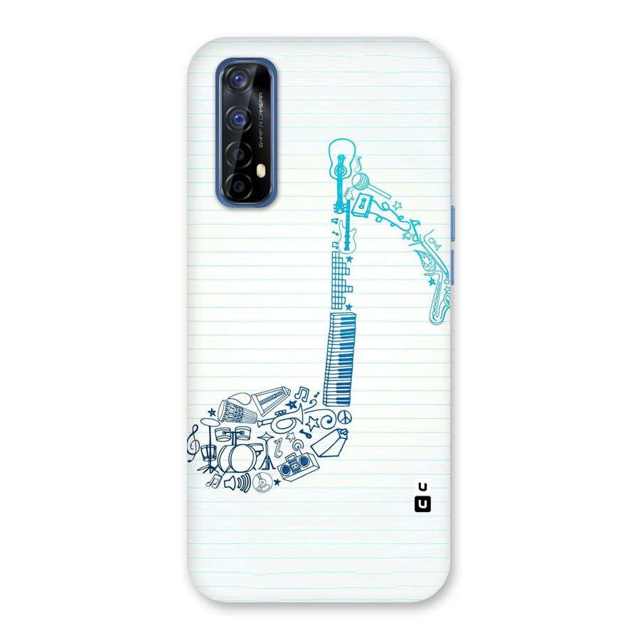 Music Note Design Back Case for Realme 7