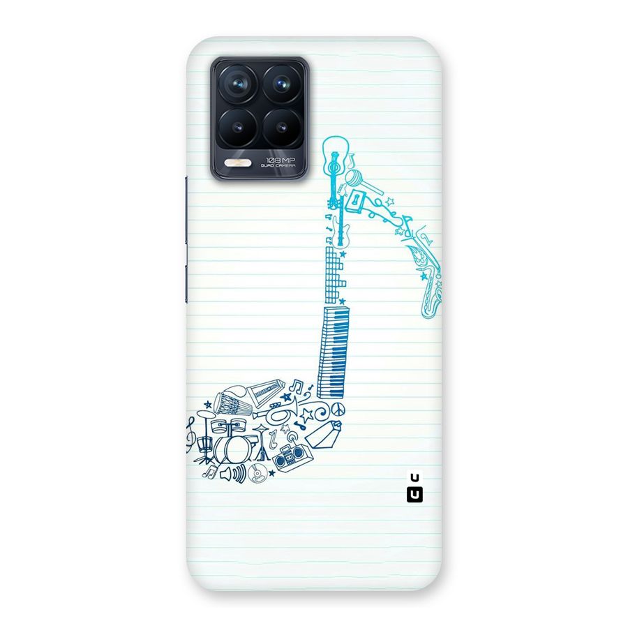 Music Note Design Back Case for Realme 8 Pro