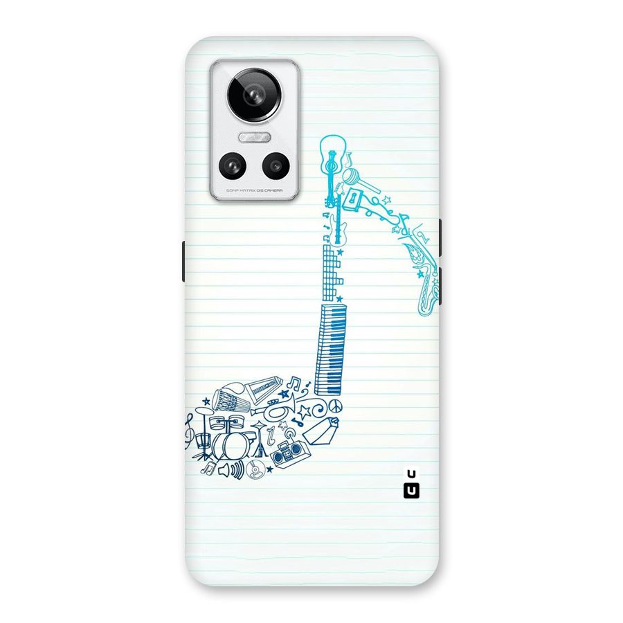 Music Note Design Back Case for Realme GT Neo 3