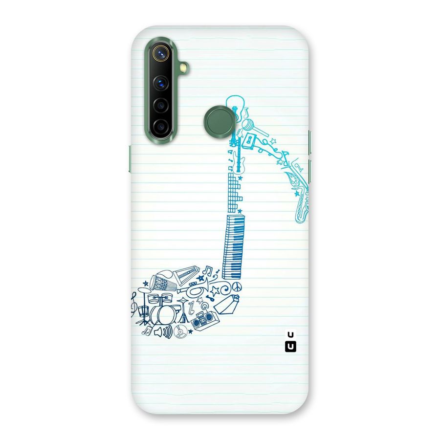 Music Note Design Back Case for Realme Narzo 10