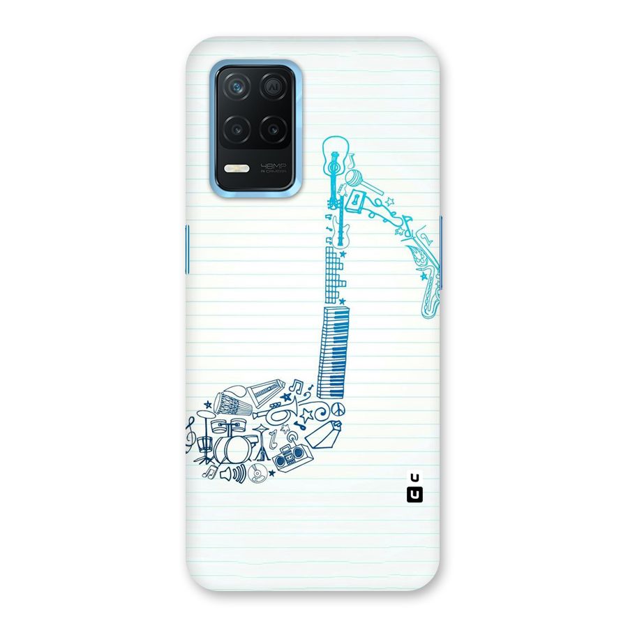 Music Note Design Back Case for Realme Narzo 30 5G
