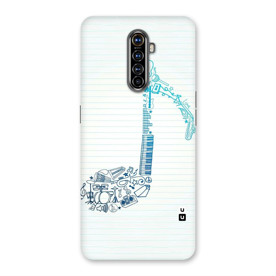 Music Note Design Back Case for Realme X2 Pro
