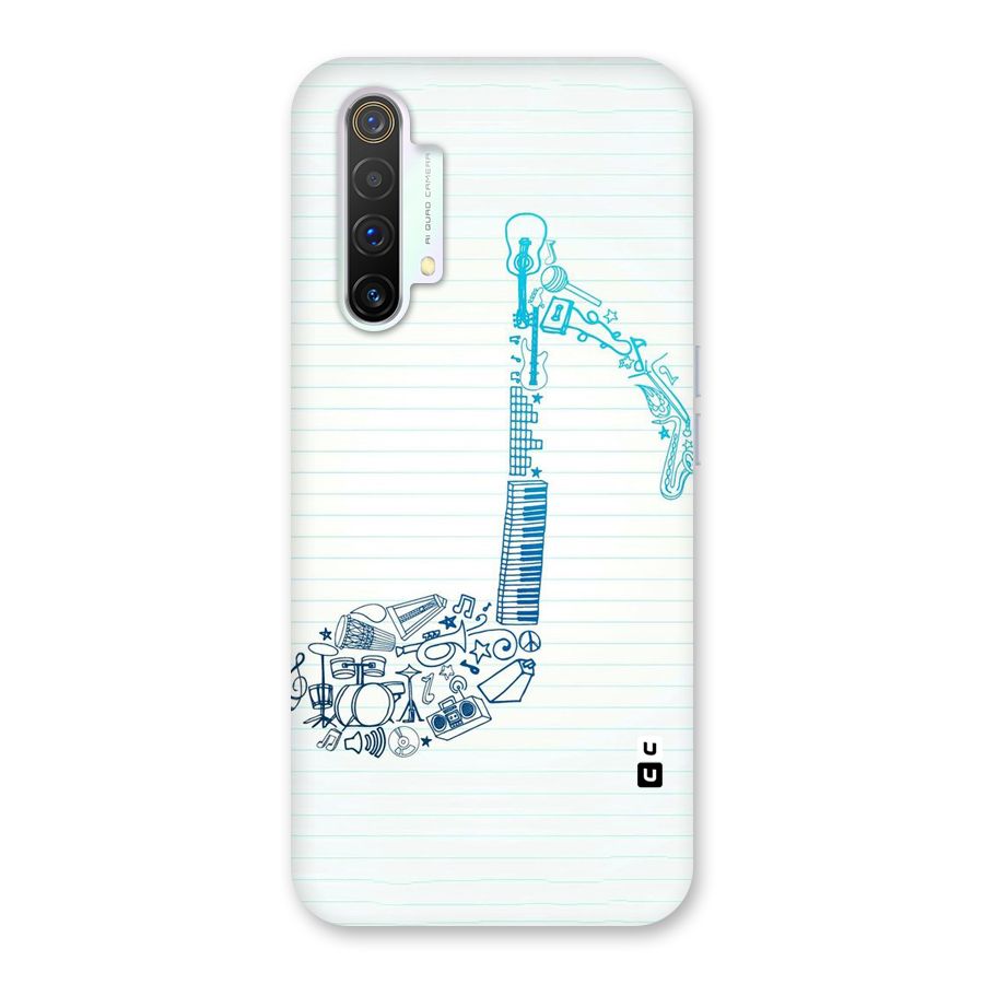 Music Note Design Back Case for Realme X3 SuperZoom