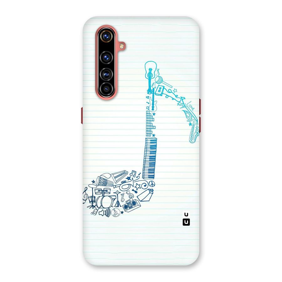 Music Note Design Back Case for Realme X50 Pro