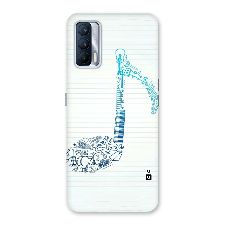 Music Note Design Back Case for Realme X7