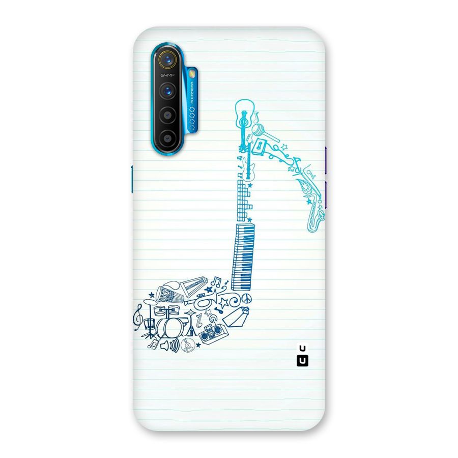 Music Note Design Back Case for Realme XT