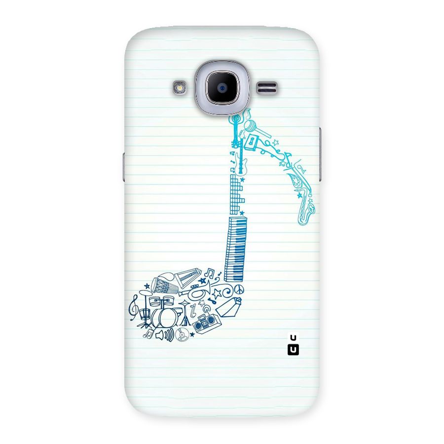 Music Note Design Back Case for Samsung Galaxy J2 2016