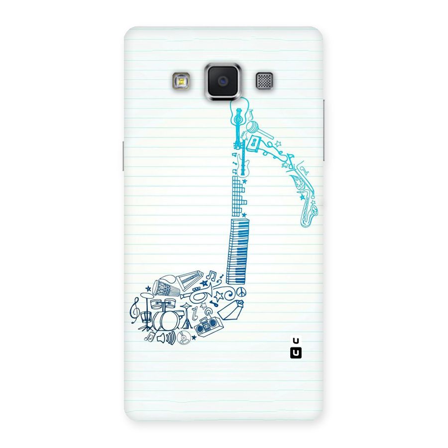 Music Note Design Back Case for Samsung Galaxy A5