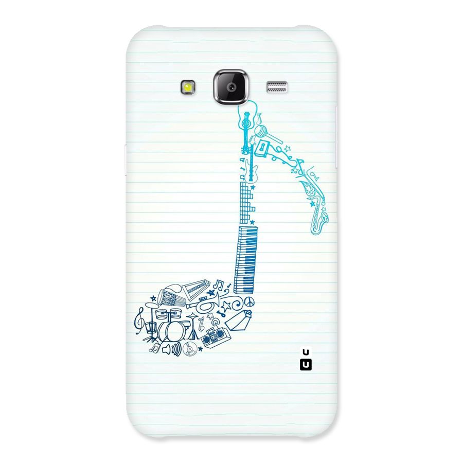 Music Note Design Back Case for Samsung Galaxy J2 Prime