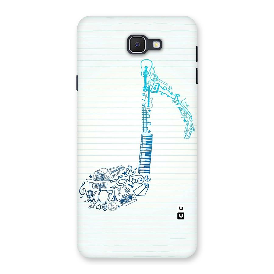 Music Note Design Back Case for Samsung Galaxy J7 Prime