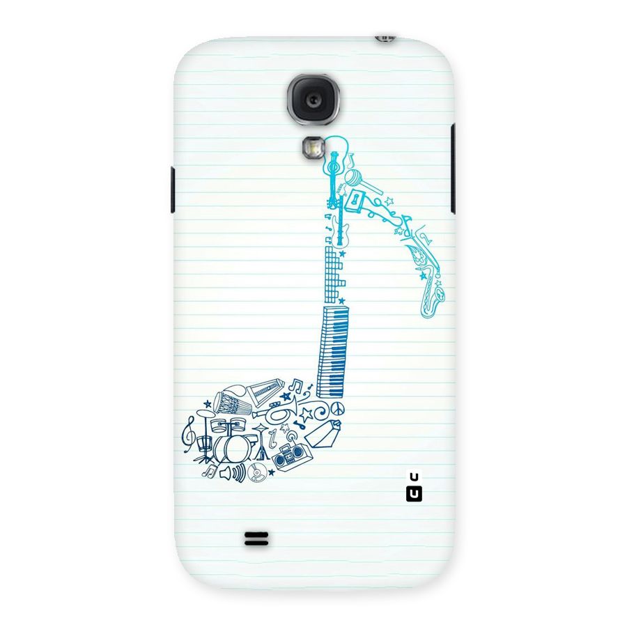 Music Note Design Back Case for Samsung Galaxy S4