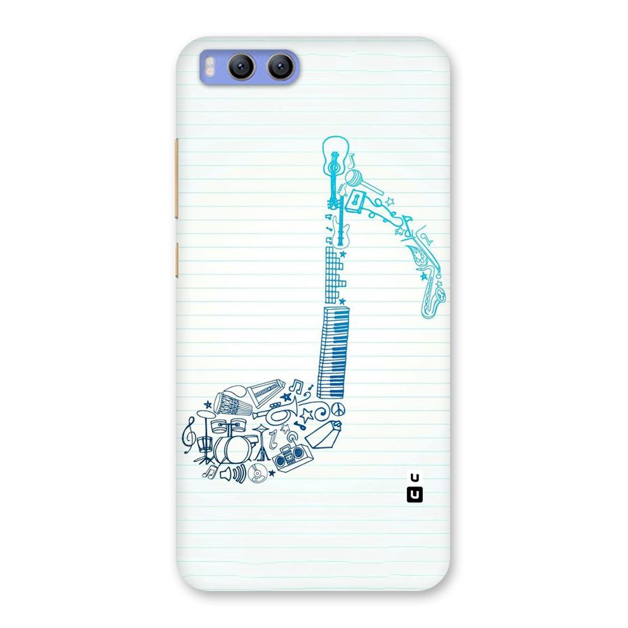 Music Note Design Back Case for Xiaomi Mi 6