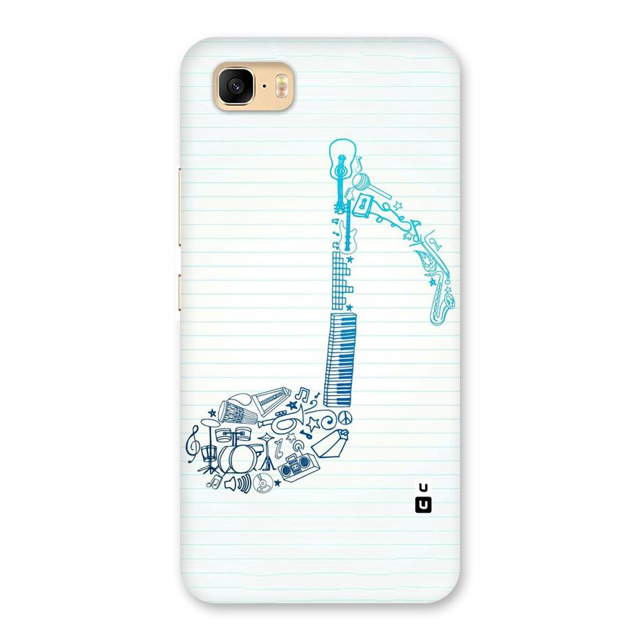 Music Note Design Back Case for Zenfone 3s Max