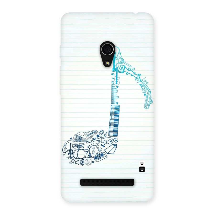 Music Note Design Back Case for Zenfone 5