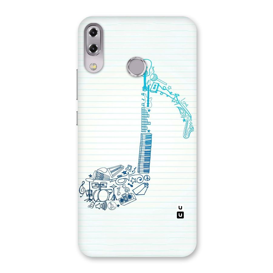 Music Note Design Back Case for Zenfone 5Z