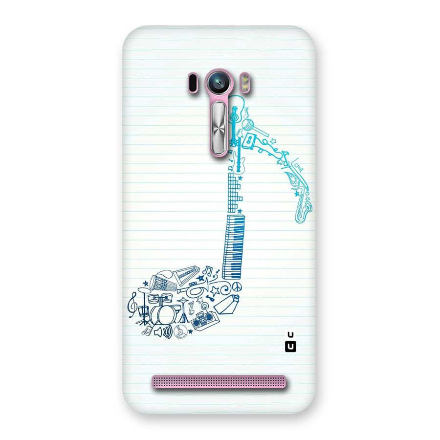Music Note Design Back Case for Zenfone Selfie