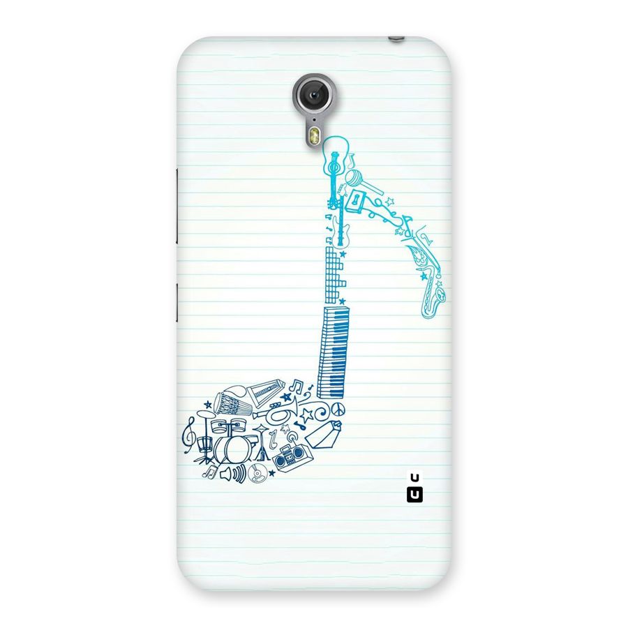 Music Note Design Back Case for Zuk Z1