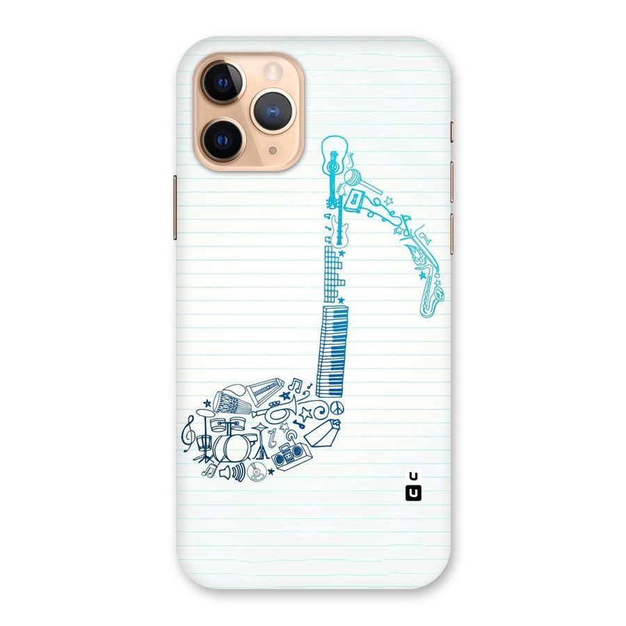 Music Note Design Back Case for iPhone 11 Pro