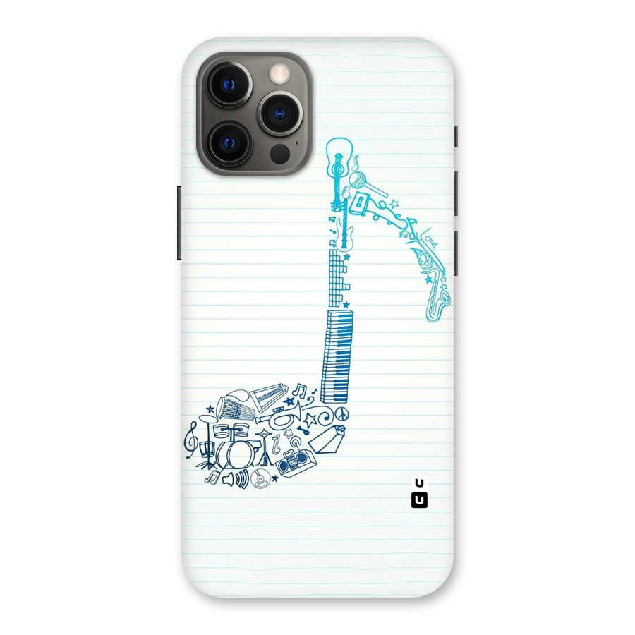 Music Note Design Back Case for iPhone 12 Pro Max