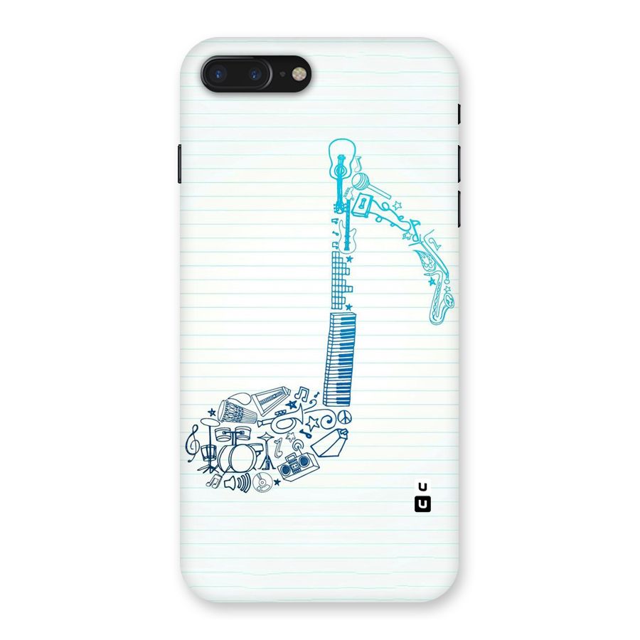 Music Note Design Back Case for iPhone 7 Plus