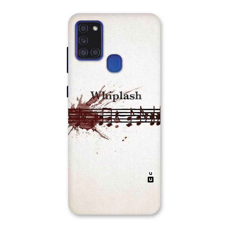 Music Notes Splash Back Case for Galaxy A21s