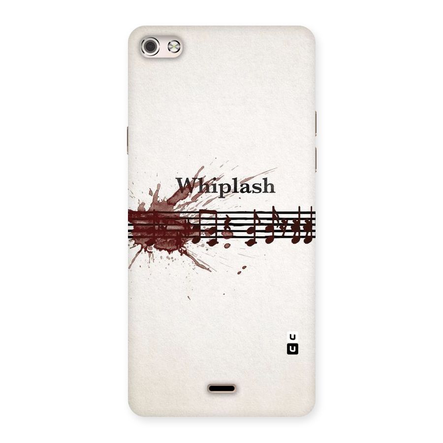 Music Notes Splash Back Case for Micromax Canvas Silver 5