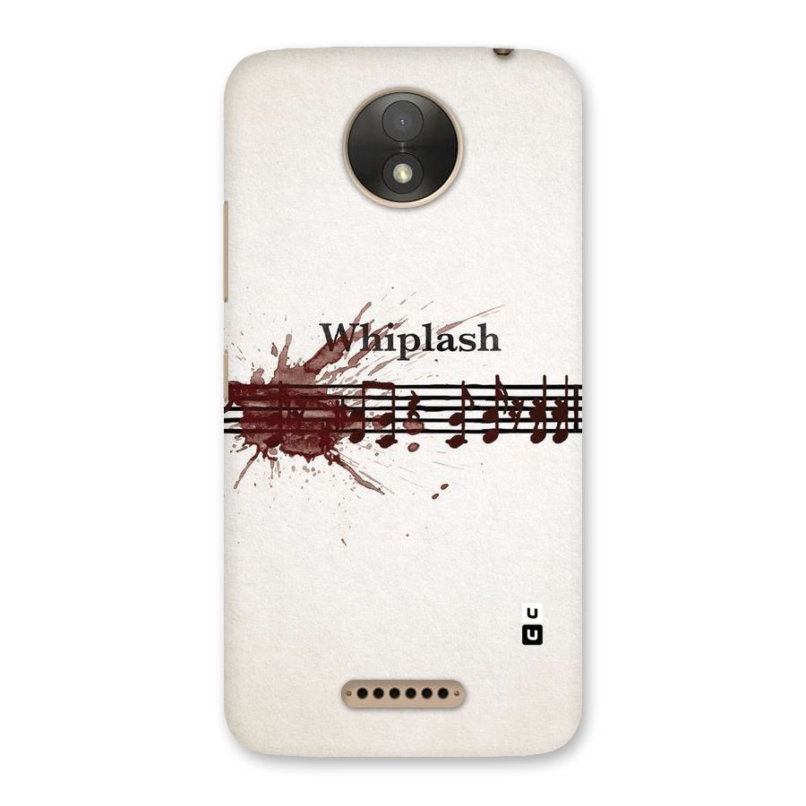 Music Notes Splash Back Case for Moto C Plus
