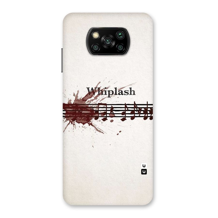 Music Notes Splash Back Case for Poco X3