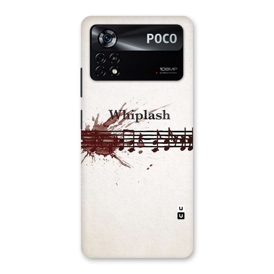 Music Notes Splash Back Case for Poco X4 Pro 5G