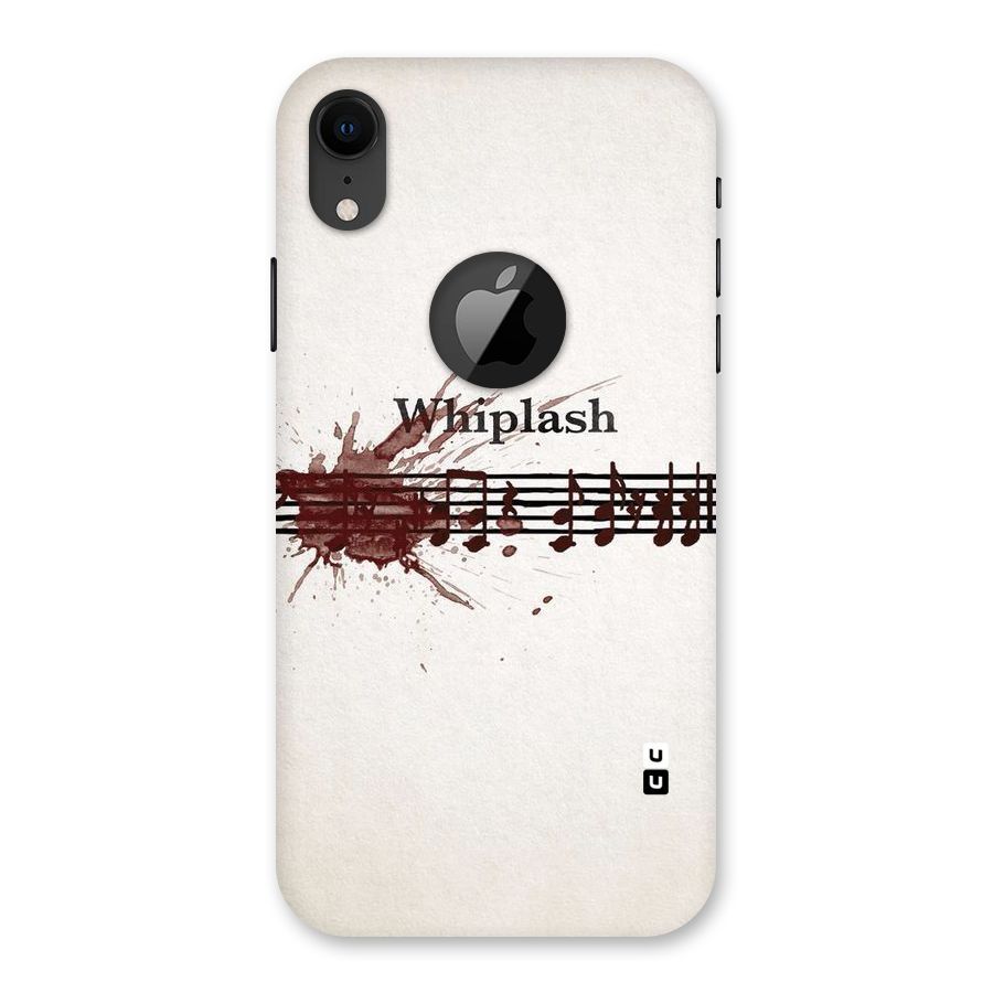 Music Notes Splash Back Case for iPhone XR Logo Cut
