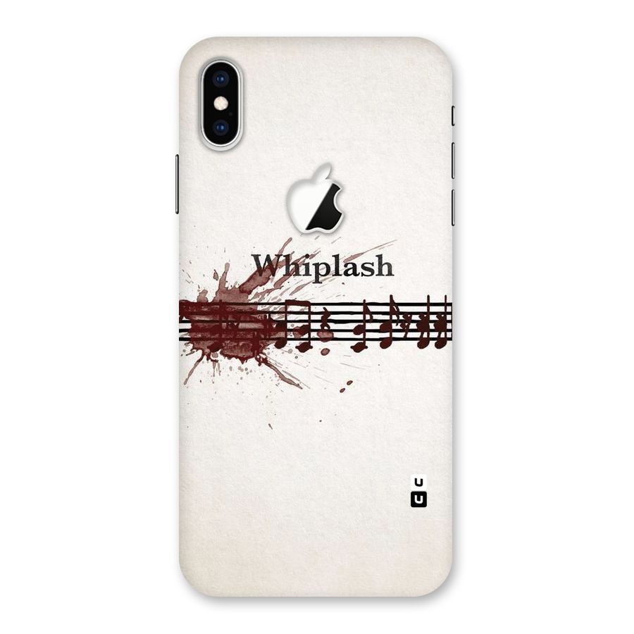 Music Notes Splash Back Case for iPhone XS Max Apple Cut