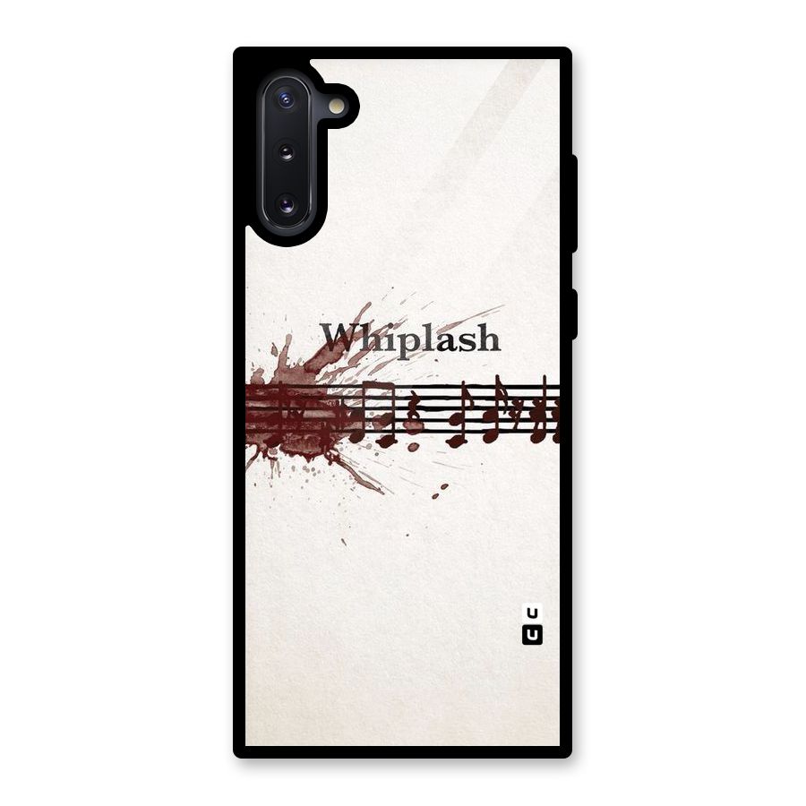Music Notes Splash Glass Back Case for Galaxy Note 10
