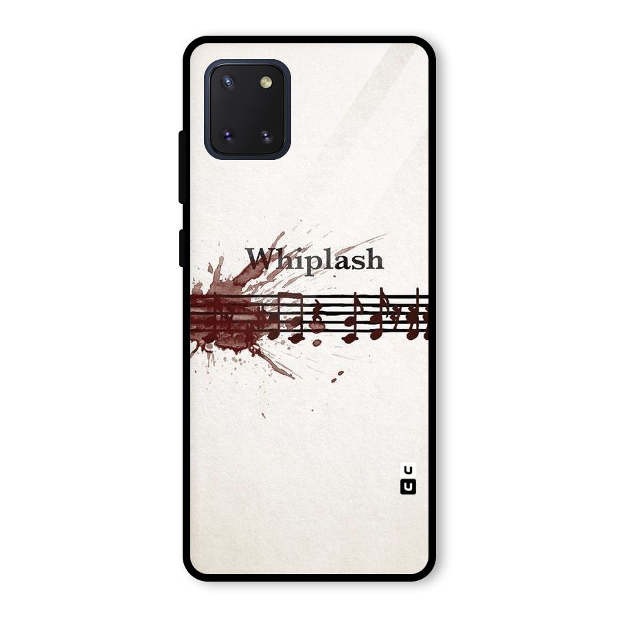 Music Notes Splash Glass Back Case for Galaxy Note 10 Lite