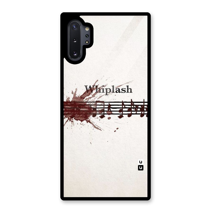 Music Notes Splash Glass Back Case for Galaxy Note 10 Plus