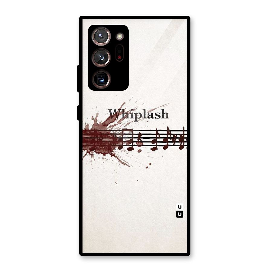 Music Notes Splash Glass Back Case for Galaxy Note 20 Ultra