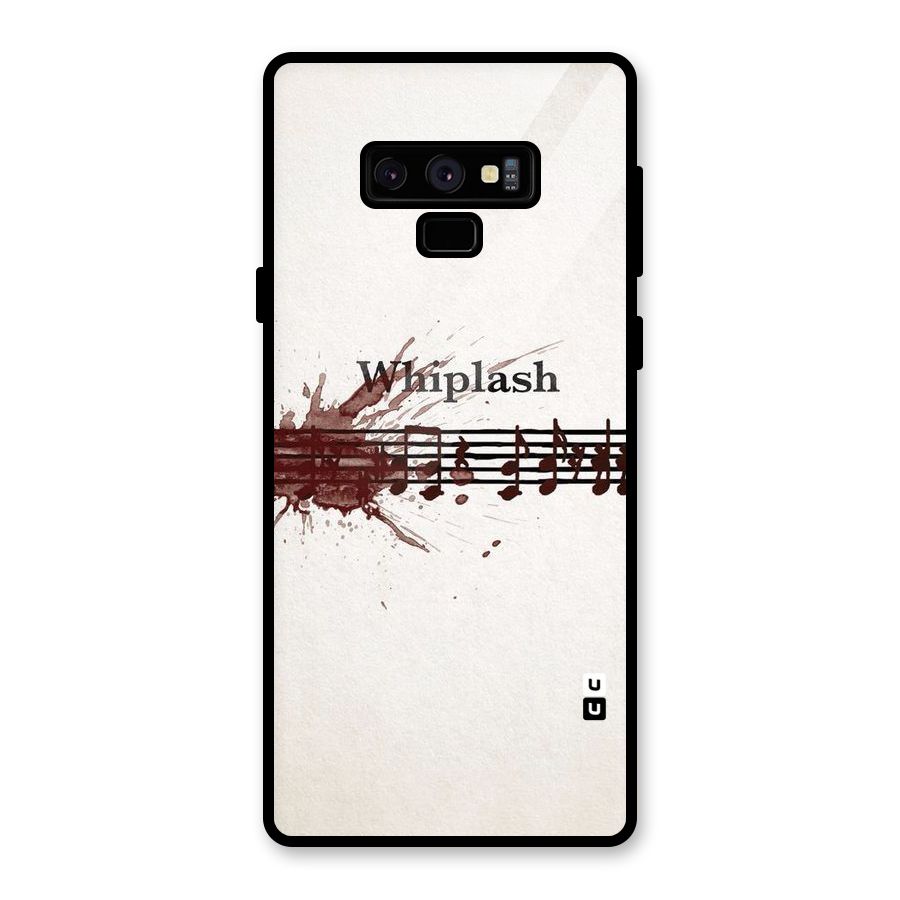 Music Notes Splash Glass Back Case for Galaxy Note 9