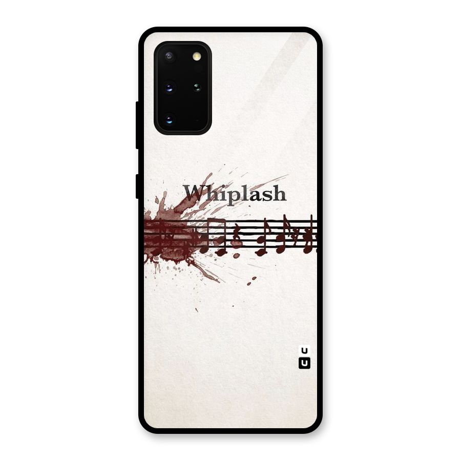 Music Notes Splash Glass Back Case for Galaxy S20 Plus