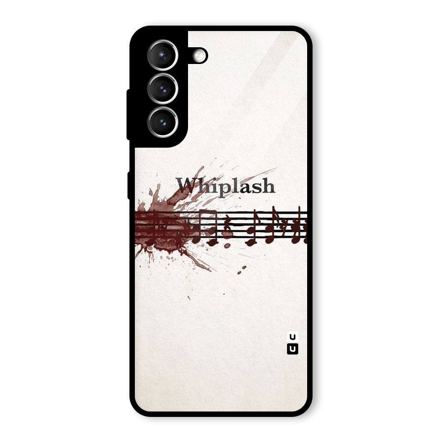Music Notes Splash Glass Back Case for Galaxy S21 5G