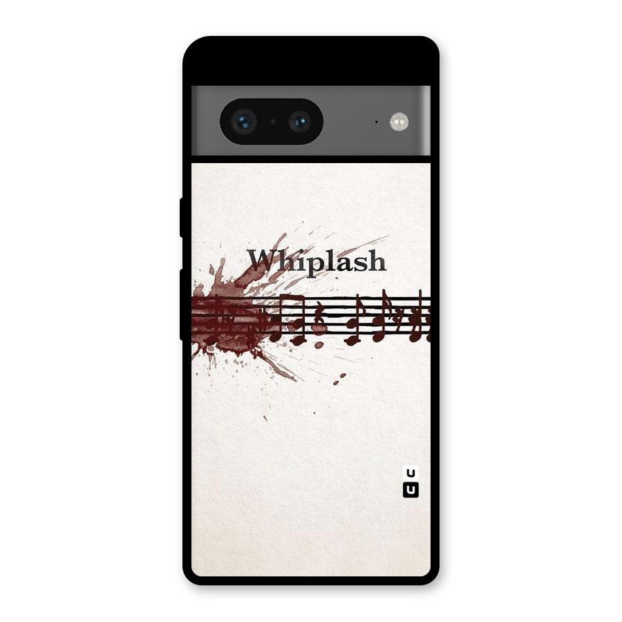Music Notes Splash Glass Back Case for Google Pixel 7