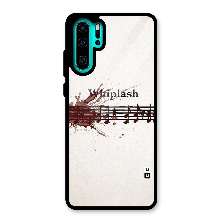 Music Notes Splash Glass Back Case for Huawei P30 Pro