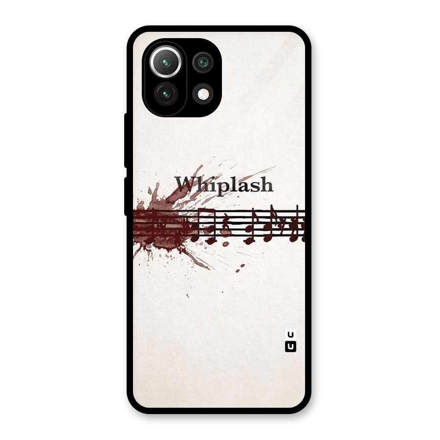 Music Notes Splash Glass Back Case for Mi 11 Lite