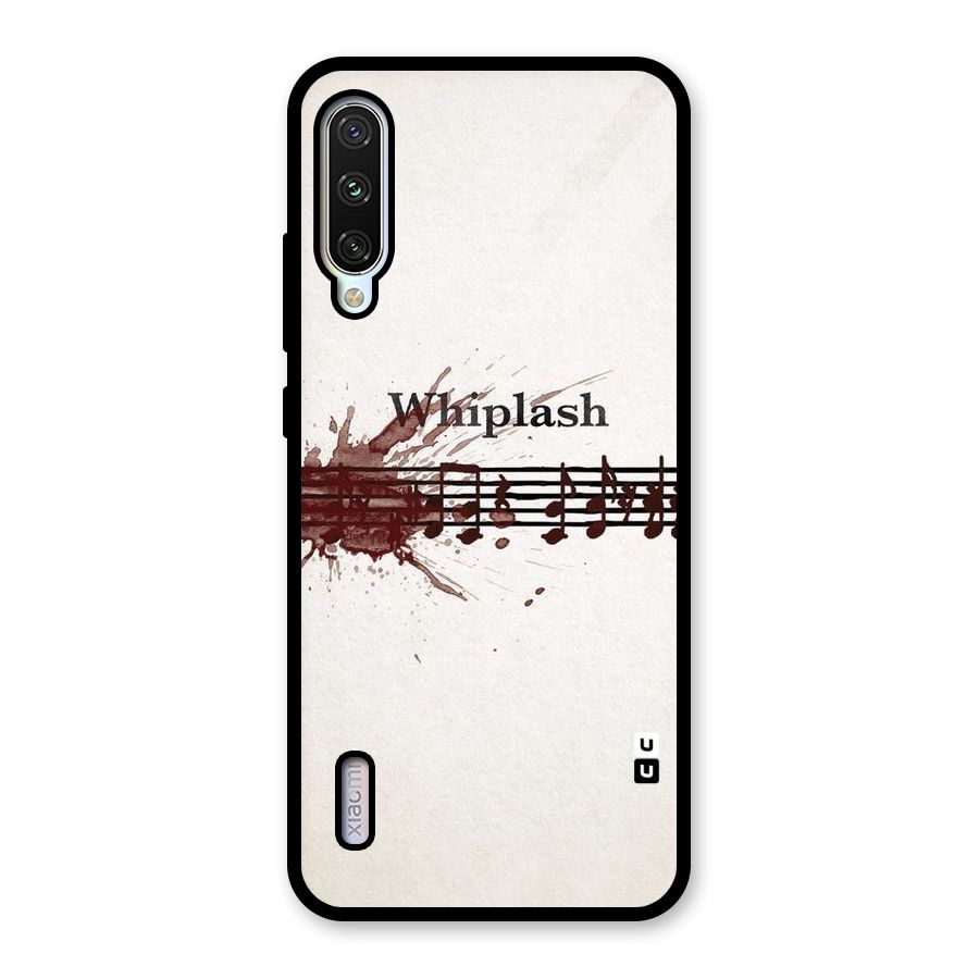 Music Notes Splash Glass Back Case for Mi A3